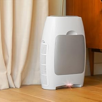 Purificatore d'Aria HEPA 2-in-1 e Aspirapolvere Senza Contatto