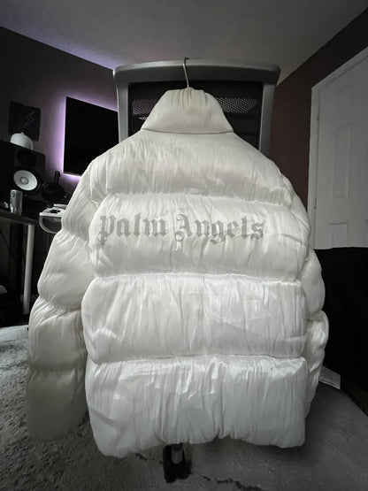 MONCLER MAYA 70 By Palm Angels - Giacca bianco brillante