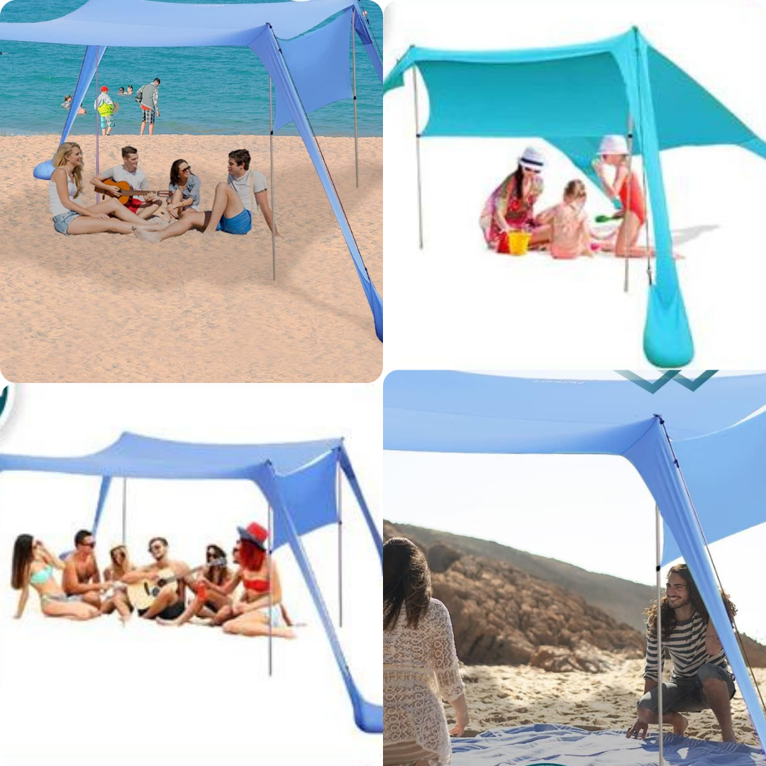 Tenda da Spiaggia Portatile con Protezione UV