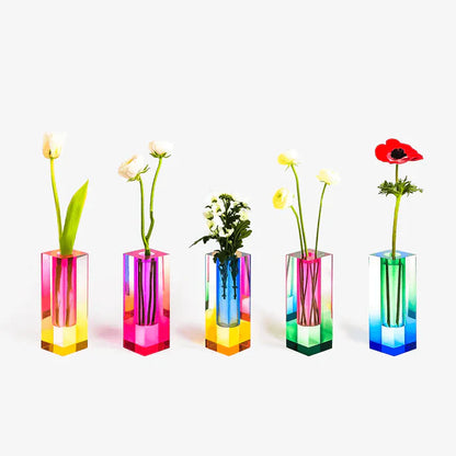 Vaso Fleur in Acrilico Iridescente