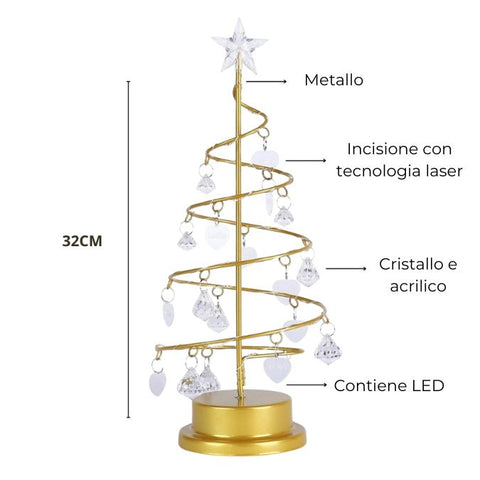 Albero di cristallo LED personalizzabile