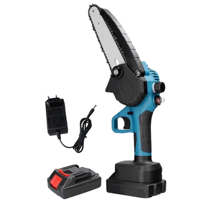 Kit 4in1 per potatura con Forbice Cesoia + Motosega + 2 Batterie 48V e Asta telescopica allungabile fino a 2.40 metri + Luce led